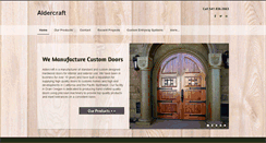 Desktop Screenshot of aldercraft.com