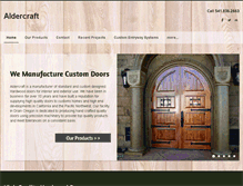 Tablet Screenshot of aldercraft.com